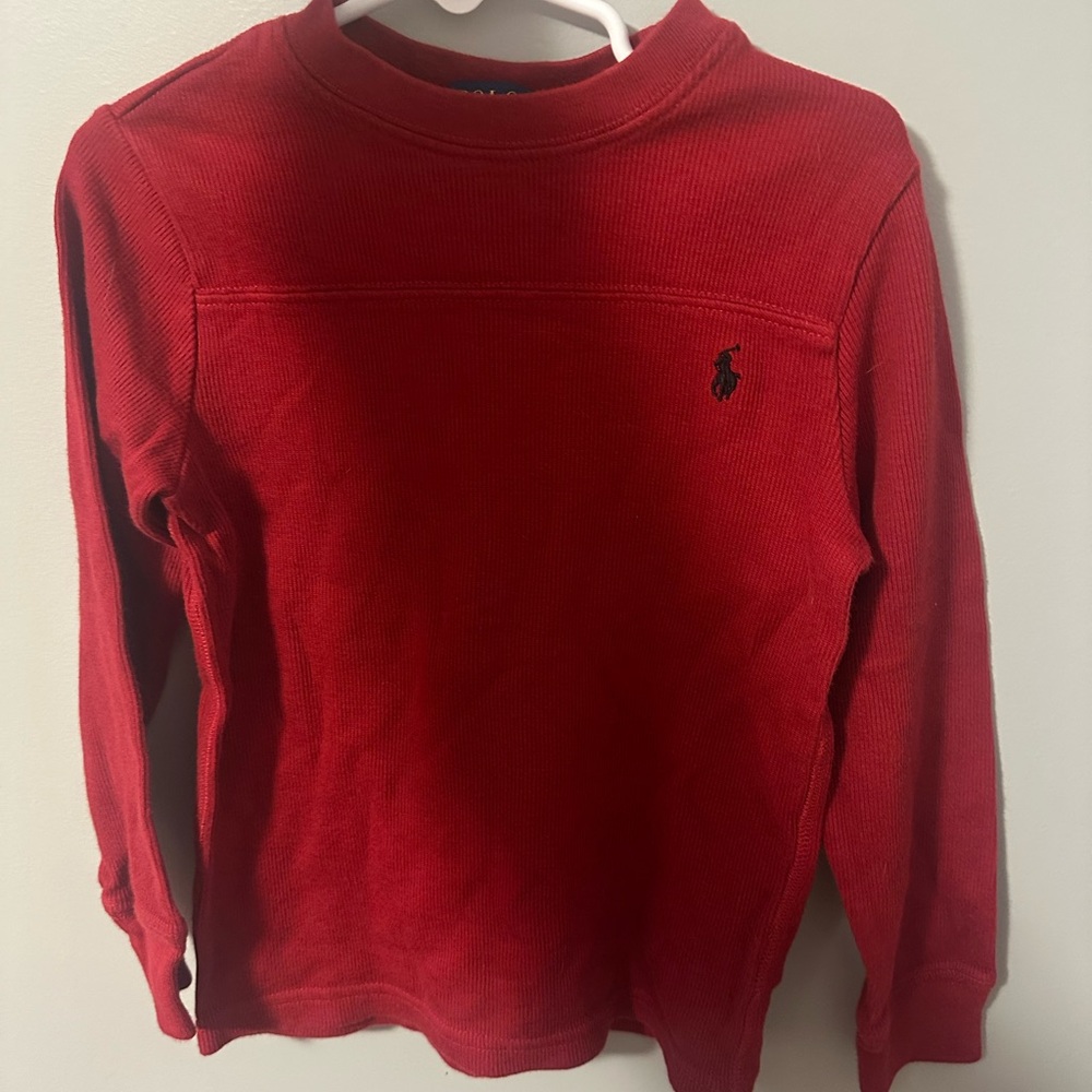 Polo Ralph Lauren Kids Red Long Sleeve Shirt